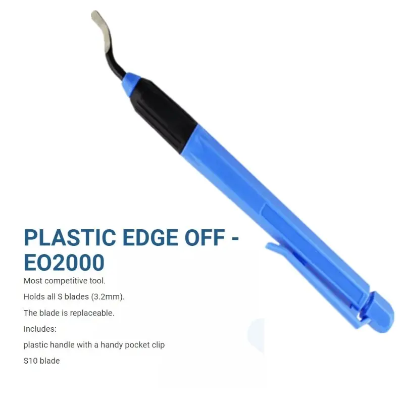 Пластиковый инструмент для удаления заусенцев EO2000 всех головок S (3 2 мм)