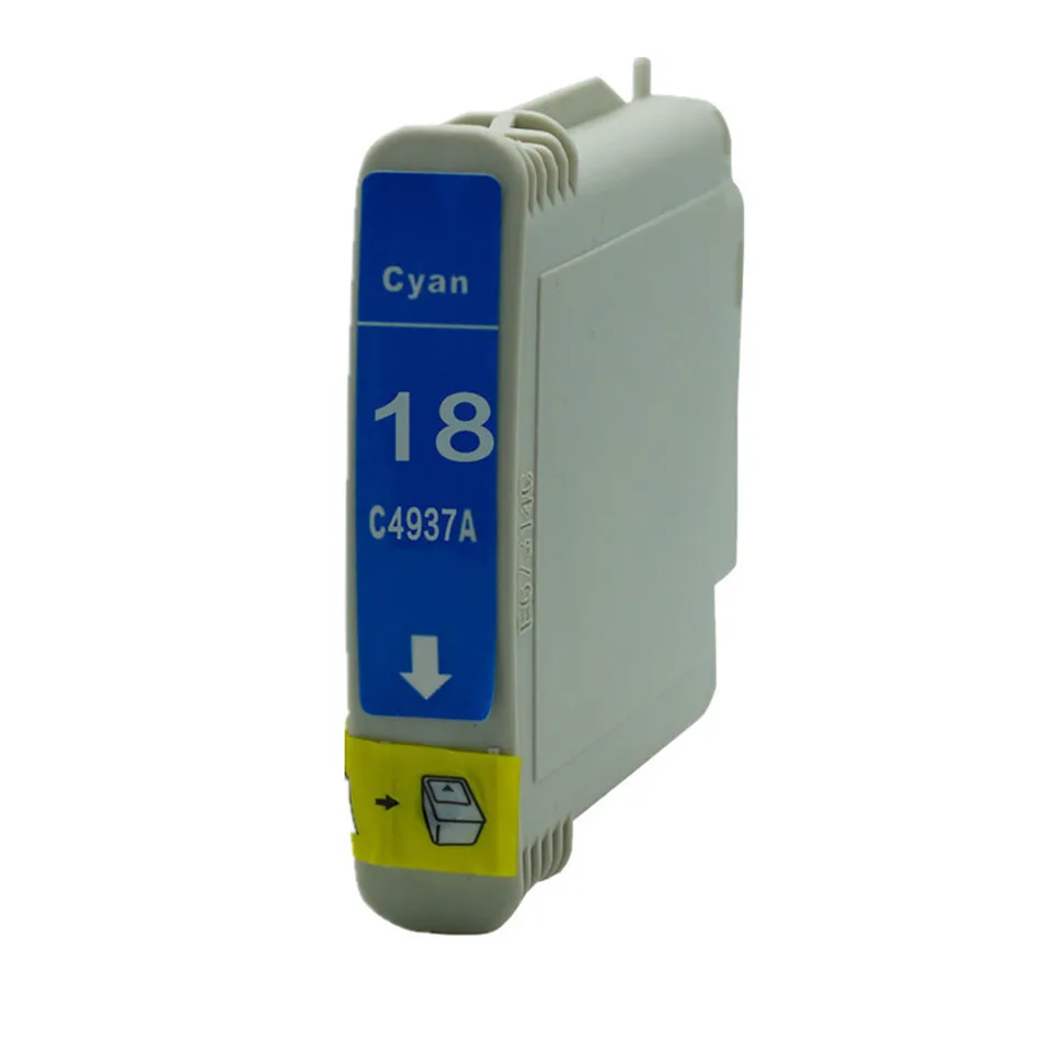 Чернильные картриджи Замена для HP18 18 C4936A A4937 A4938 A4939 Officejet Pro K5300 K5400dn K5400dtn K8600 L7380 L7580 L7590 - Цвет: 4C