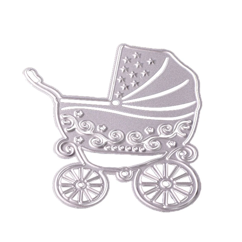 

Carbon Steel Baby Carriage Cutting Dies Stencils DIY Scrapbooking Photo Album Decorative Embossing Paper Cards For Gift Template