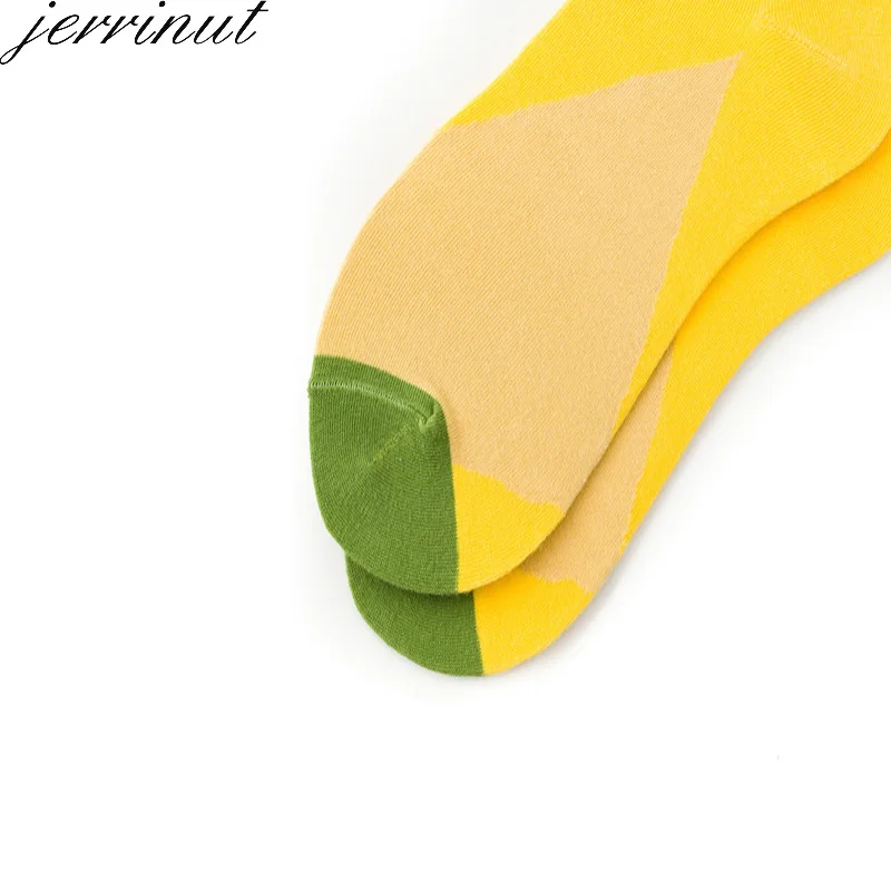 Jerrinut 1Pairs Socks Men Winter 3d Printed Unisex Hip Hop Warm Casual Cotton Funny Happy Korean Large Sizes Women Socks