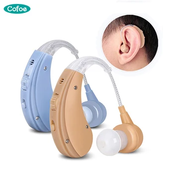 

Russian Warehouse, Cofoe Rechargeable BTE Hearing Aid Sound Amplifier Adjustable Hearing Aids for The Elderly / Hearing Loss