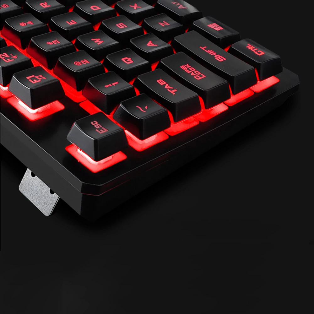 Arealer USB Проводная игровая клавиатура и мышь комбо Водонепроницаемый 3 цвета с подсветкой 2000 dpi для домашнего офиса
