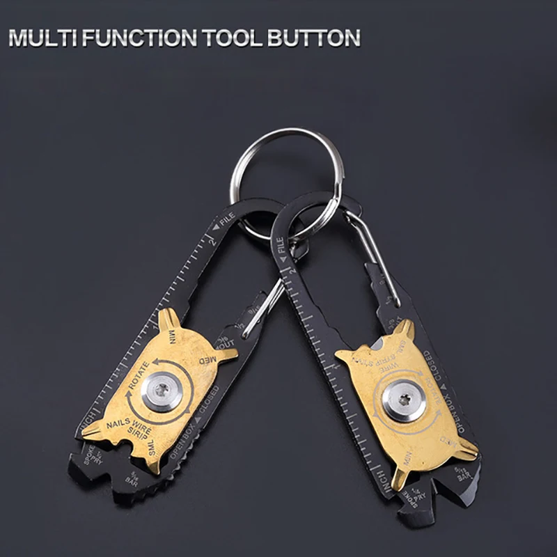 Outdoor Hiking 20 in 1 EDC Stainless Steel Multi function Combination Tool Portable Keychain Whetstone Knife Screwdriver Wrench|Outdoor Tools| - AliExpress