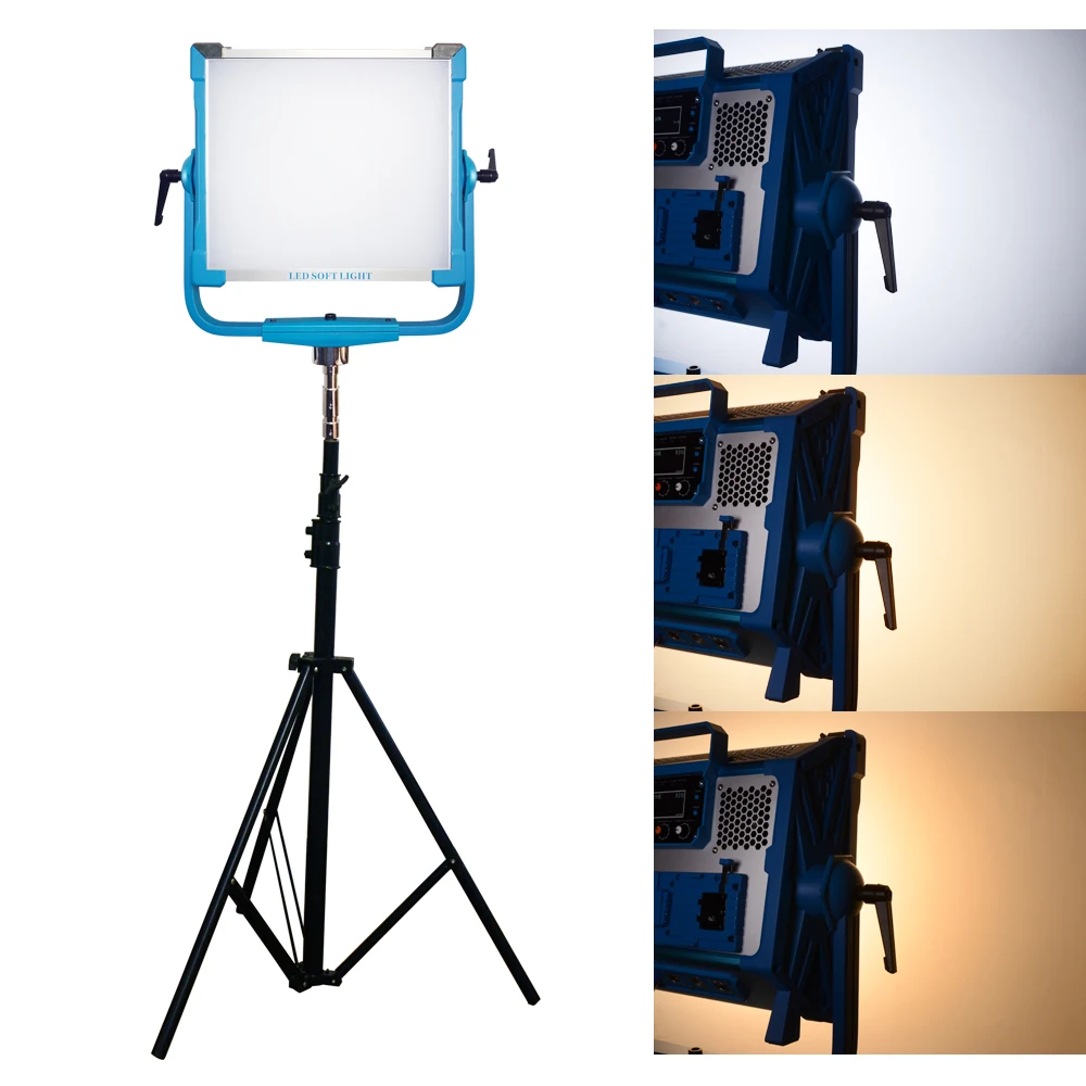 

200W LED Video RGBW Light 12 special effects AI-2000C Pro Photography Panel LED Lamp DMX App & Remote Control + Tripod kit