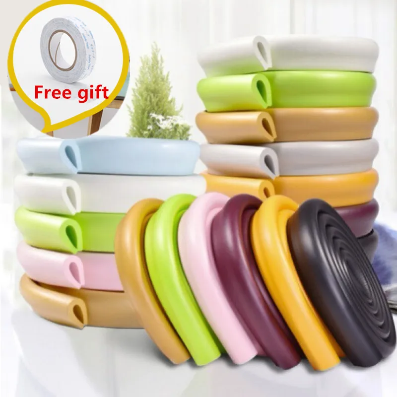 

U-shaped 2M Children Protection Table Guard Strip Baby Safety Product Glass Edge Furniture Corner Protection of Children Jamming