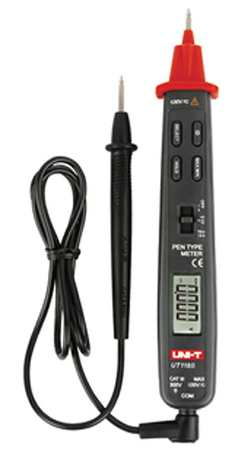 Uni-t Ut118b 3000 отсчетов AC/DC Ef Функция Ручка Тип Цифровой мультиметр с измерение емкости