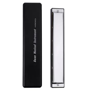 

Practical Tremolo Harmonica G Key for Harmonica with 24 Double Holes 48 Tabs Cleaning Cloth Musical instrument Accessories