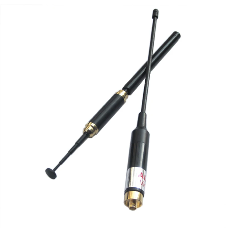 AL800 VHF Любительская рация SMA F женский телескопическая двухдиапазонная антенна