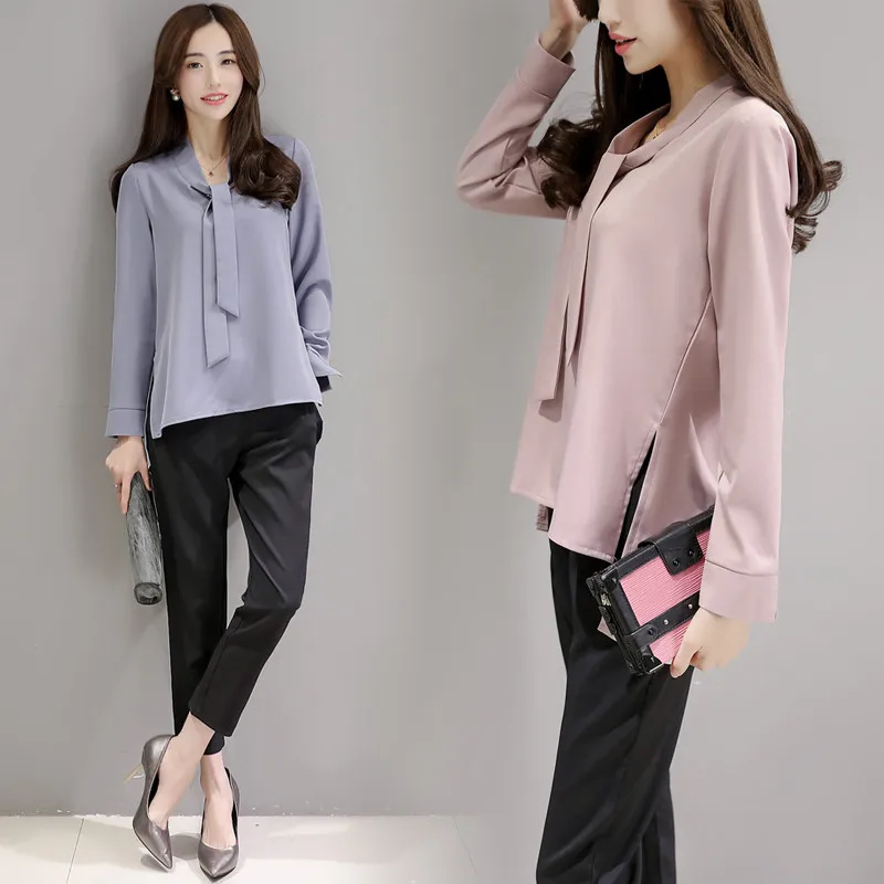 

2017 Early Spring New Style Korean-style Fashion Set Skinny Pants Two-Piece Women's Fashion Good Quality Hot Selling