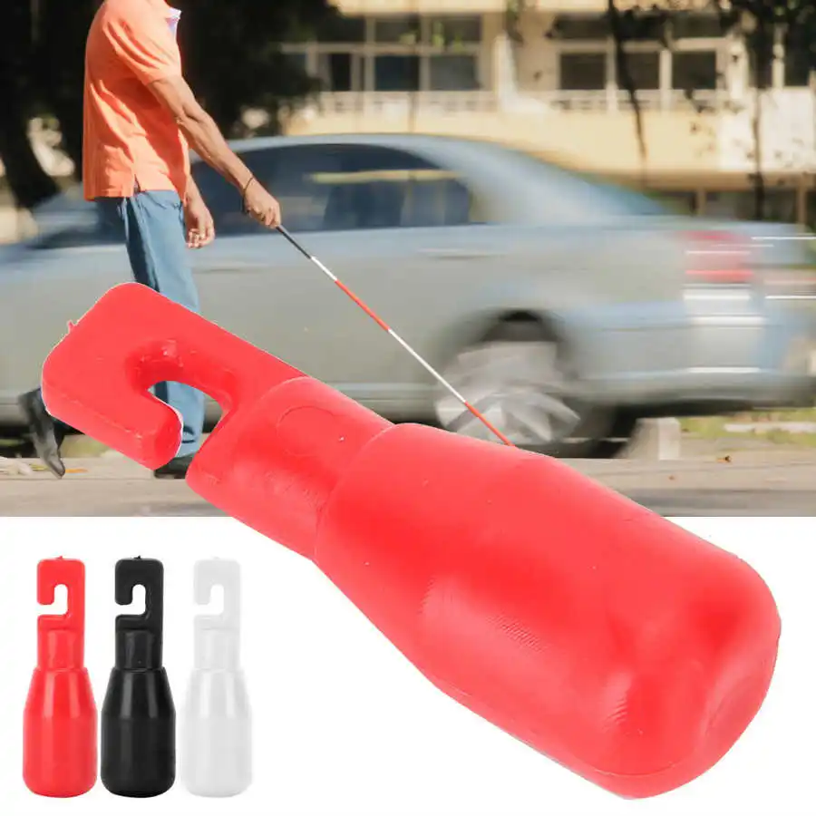 Walking Stick Ferrules 2pcs Hook Type Cane Tip Replacement Accessory Rolling Ball Cane Tip for Blind Walking Walking Stick