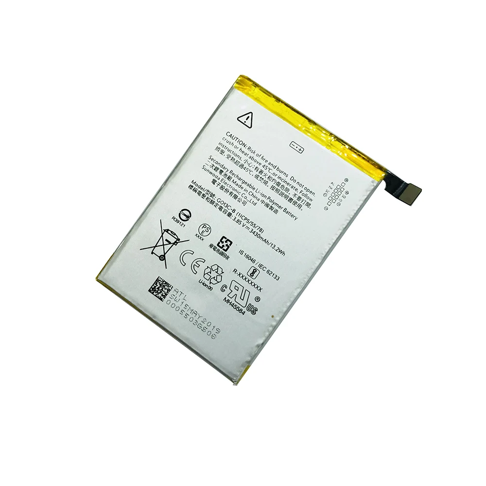3430 mAh/13.20Wh G013C-B/Go13C-B/C1 Сменный аккумулятор для телефона htc Google Pixel 3 XL