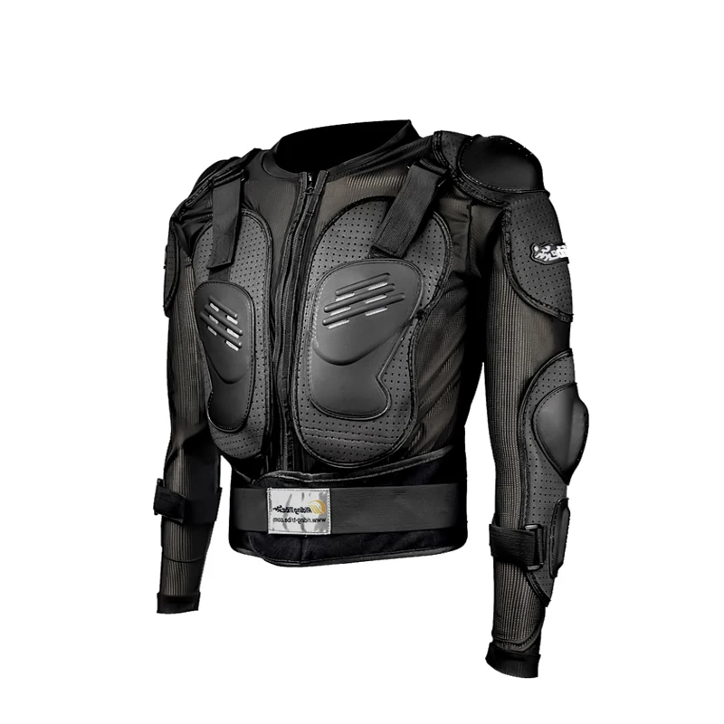 Черный M-4XL мотоциклетная куртка для мотокросса, защита всего тела, куртка для мотокросса, мотокуртка для мотокросса, броня, защитное снаряжение, большой размер - Цвет: Черный