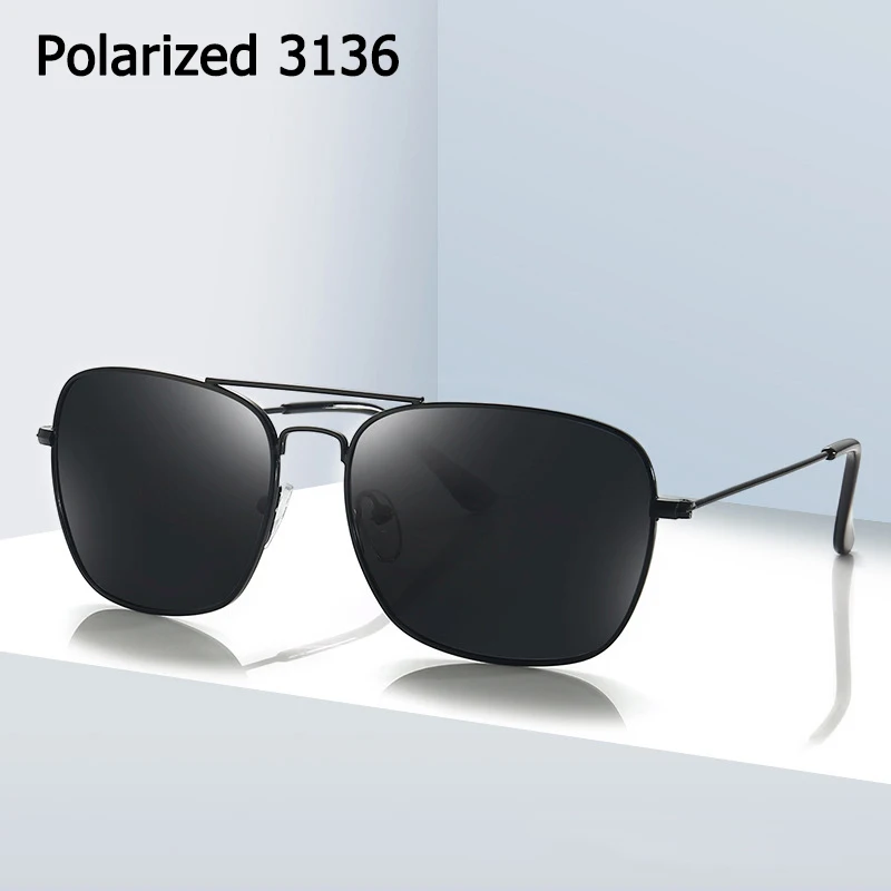 JackJad классический 3136 караван стиль поляризационные квадратные Пилот солнцезащитные очки для мужчин вождения винтажные брендовые дизайнерские солнцезащитные очки Oculos De Sol