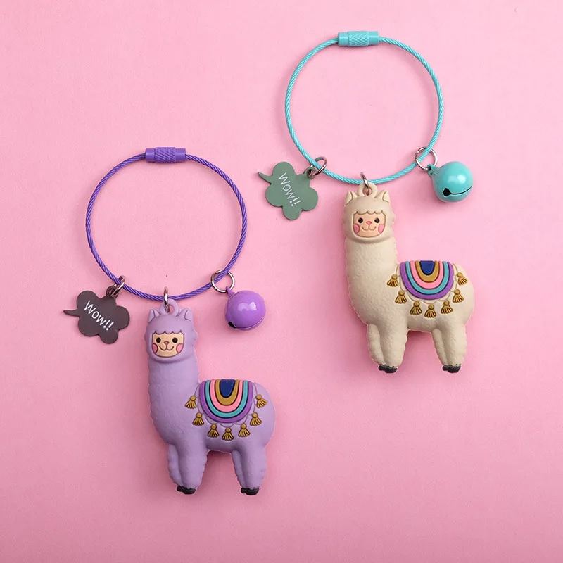 

2019 New Hot sale new sheep sheep Key Chain Real wool lamb keychain wool sheep wool car bag key accessory Give a small Gift