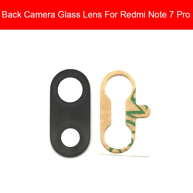 For Redmi-Note-7-Pro Стеклянный объектив задней камеры для Xiaomi Redmi Note 2 3 4X5 5A 6 7 Pro объектив задней камеры большая крышка камеры Замена Ремонт - Цвет: For Redmi-Note-7-Pro