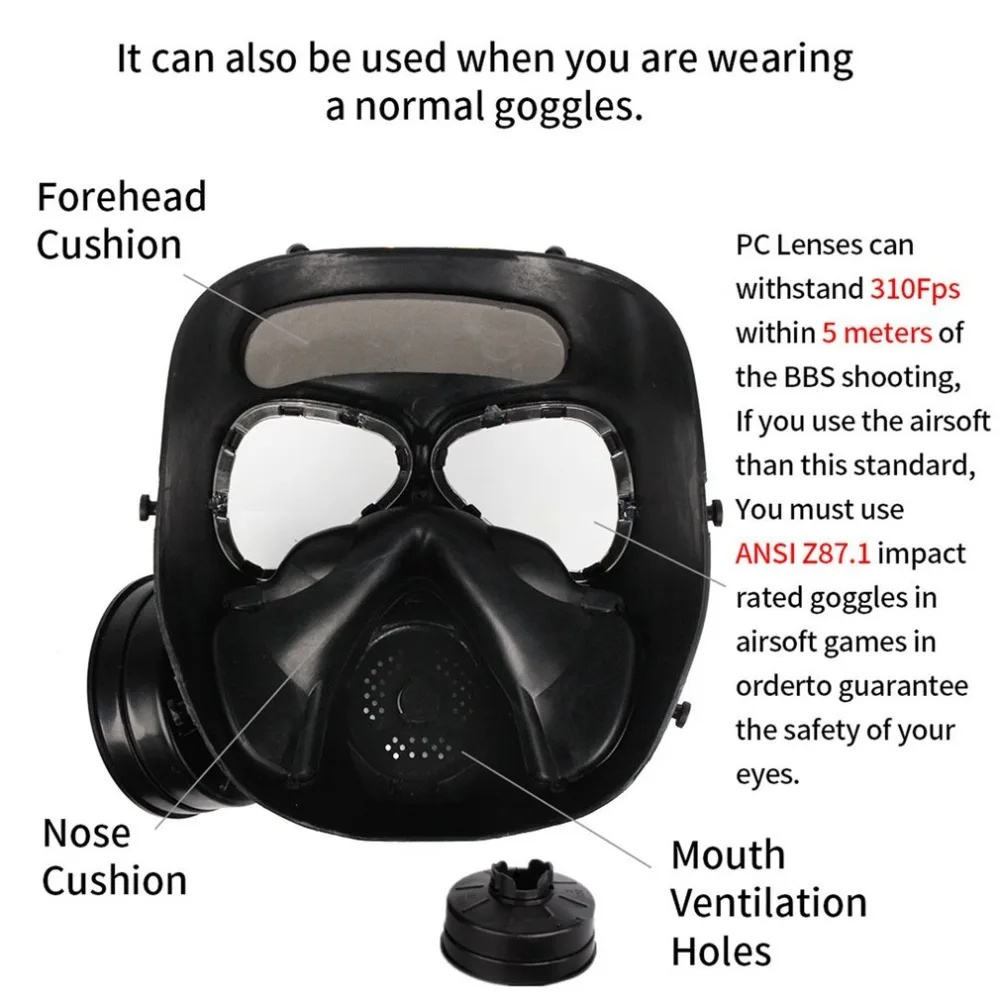 Hot Gas Mask Breathing Mask Creative Stage Performance Prop for CS Field Equipment Cosplay Protection Halloween Evil dropshiping