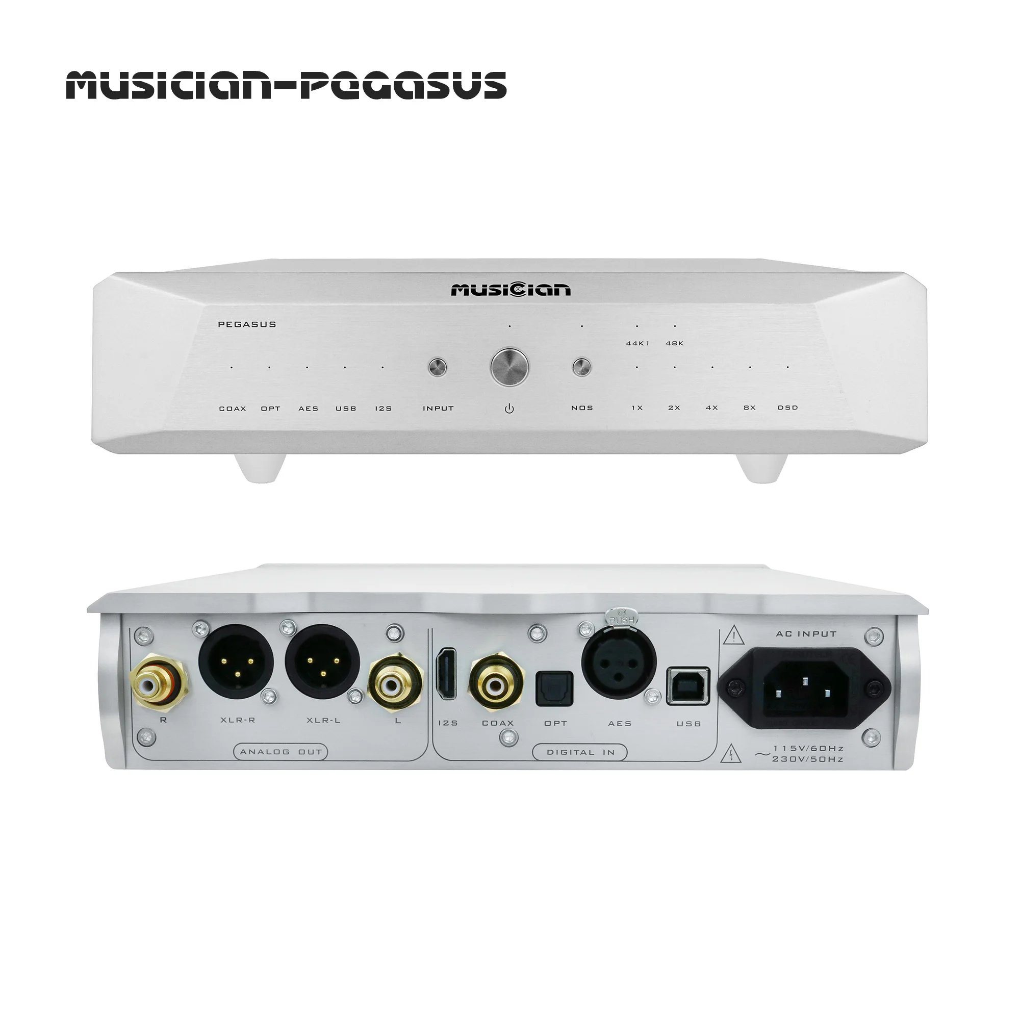 Музыкальный PEGASUS 32Bit/1536kHz 24Bit R2R DAC 6BIT DSD сбалансированное сопротивление поддержка