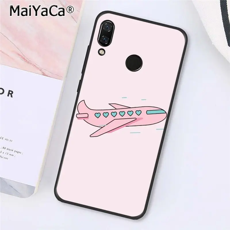 A12 MaiYaCa Любовь Путешествия розовый бумажный самолет чехол для телефона Xiaomi Redmi4X 6A S2 Go Redmi 5 5Plus Note4 Note5 7 Note6Pro - Цвет: A12