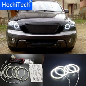 

HochiTech Ultra bright SMD white LED angel eyes 2500LM 12V halo ring kit daytime running light DRL for Kia Sorento 2006-2009