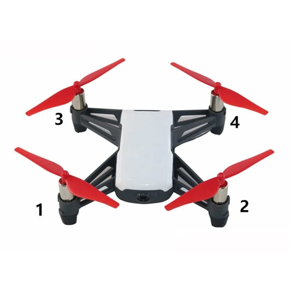 4 шт. быстросъемный Дрон пропеллеры для DJI Tello Мини Пропеллер для дрона CCW/CW реквизит запасные части Дрон аксессуары Прямая поставка
