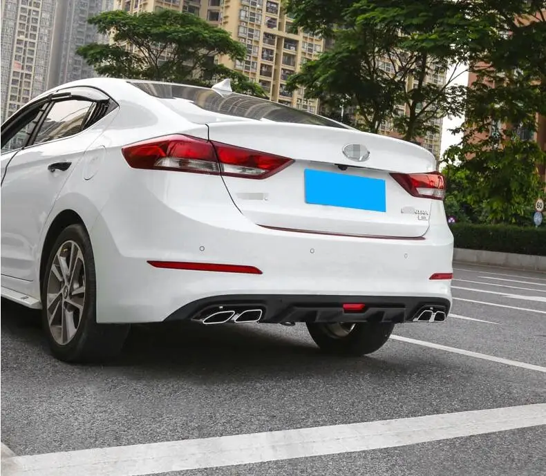 Для hyundai Elantra Body kit спойлер- для Elantra ABS задний спойлер передний бампер диффузор защитные бамперы