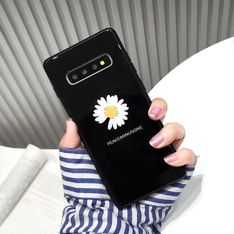 Белая Маргаритка Жесткий Чехол для iPhone X XS MAX XR 8 8 Plus i7 i7 Plus 6 6S 6S Plus Ins модный защитный чехол для iPhone X S Max