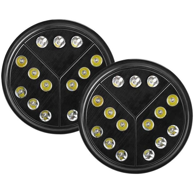 Пара 7 дюймовых круглых светодиодных фар с Hi/Lo лучом для Jeep Wrangler JKU Jk Tj CJ TJ H4 H13