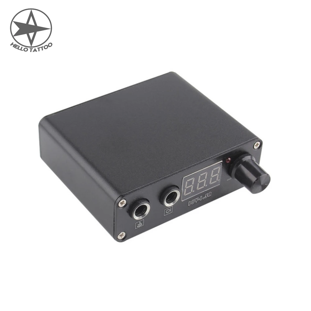 

Питание для мини-тату-машинки, вращающийся блок питания для тату-машинки, цифровой ЖК-дисплей, аксессуары для двух инструментов