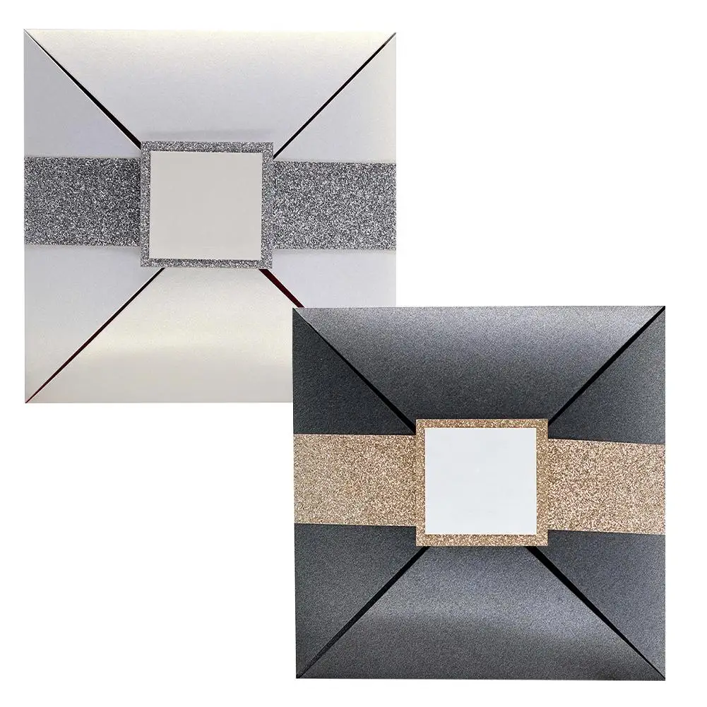  10PCS Business Party Invitations Laser Cut Wedding Invitations Cards Tri-Fold Lace Business invitat - 4.00015E+12