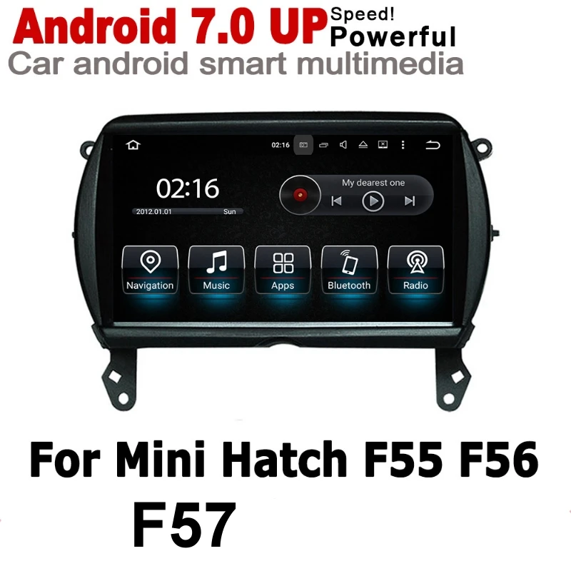 Для мини люка F55 F56 F57 2013 ~ 2020 автомобильный мультимедийный плеер gps аудио радио