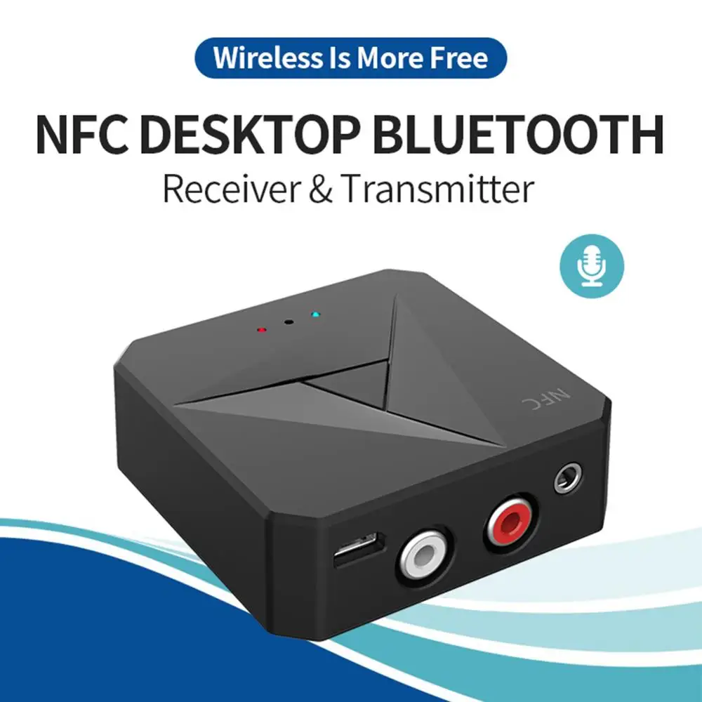 

Bluetooth 5.0 Audio Receiver Transmitter 2 IN 1 3.5mm 3.5 AUX Jack RCA Stereo Music Wireless Adapter For TV PC Car Speakers