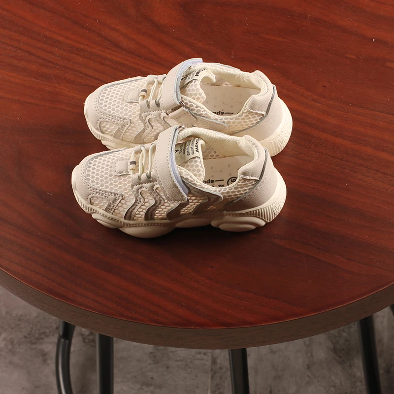 Детская спортивная обувь для девочек; детские кроссовки для мальчиков; Осенняя обувь с дышащей сеткой на толстой подошве; амортизирующая Size26-36 для бега; SY064