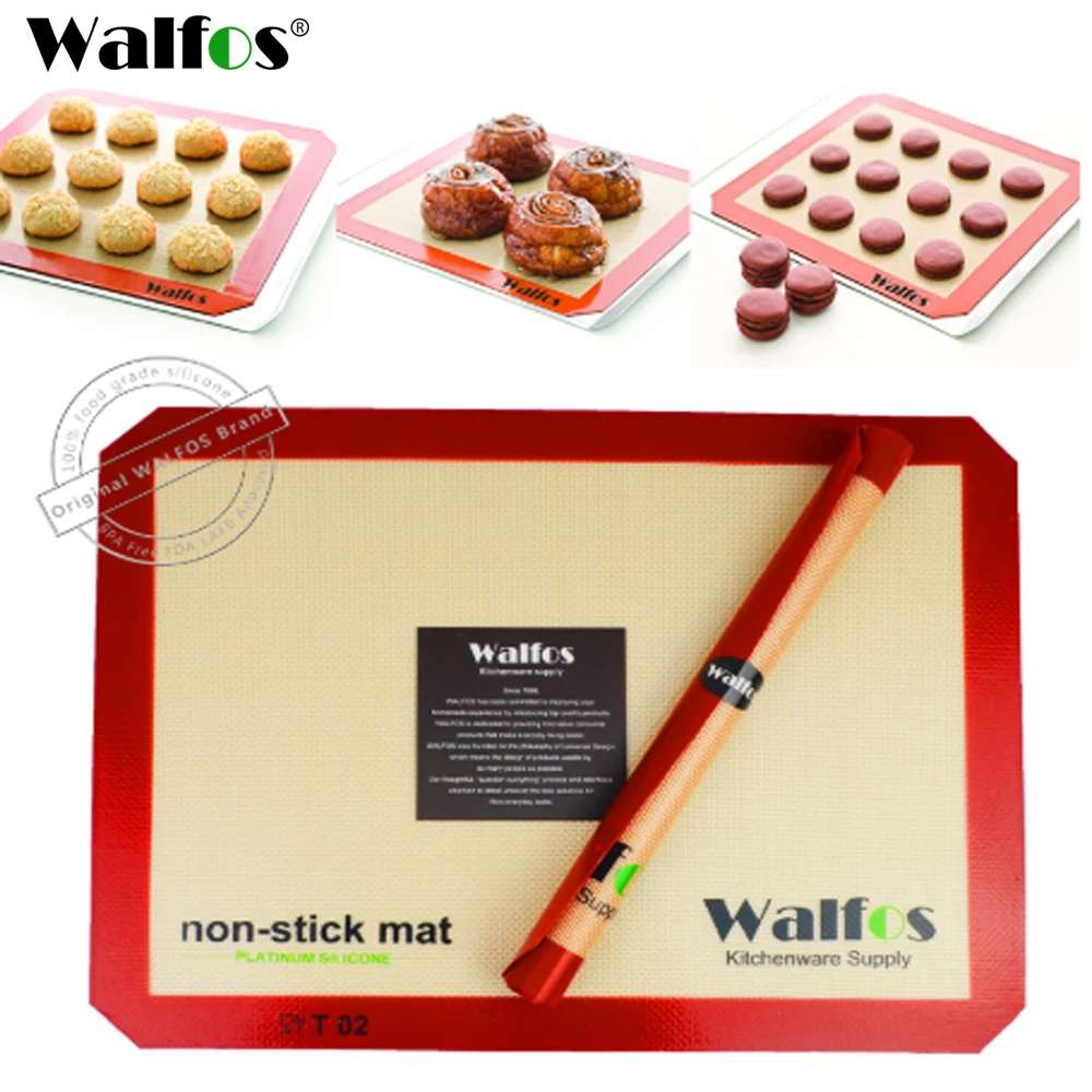 Silicone Baking Mat WALFOS Brand Baking Sheet Liner Non Stick Silicone Baking Mat Non-Stick Cookie Liner Pastry Mat Bakeware Kitchen Tool