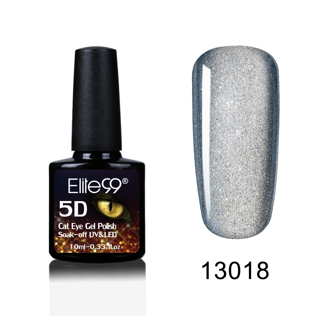 Elite99 10 мл кошачий глаз УФ-гель для ногтей замочить Декоративный Лак для ногтей Полупостоянный Lacuqer 5D эффект Magentic гель для ногтей - Цвет: 13018