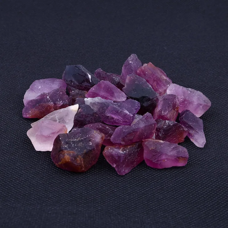 Natural Purple Fluorite Decoration Crystal Original Stone DIY Jewelry Raw Materials Crystal Ore For Necklace Bracelet Decor