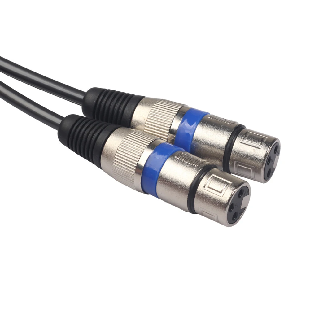 Профессиональный сбалансированный штекер для 2 XLR 3 контактный гнездовой аудио