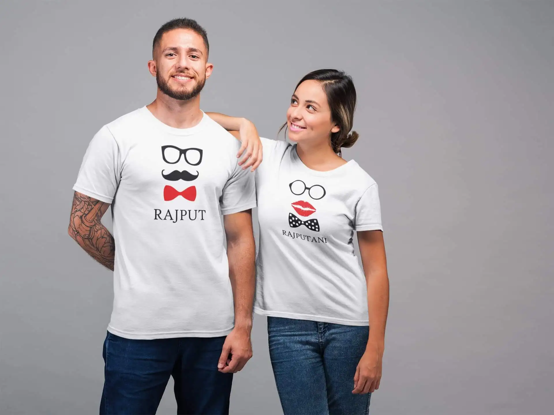 Rajput Rajputani Couple T Shirt|T 