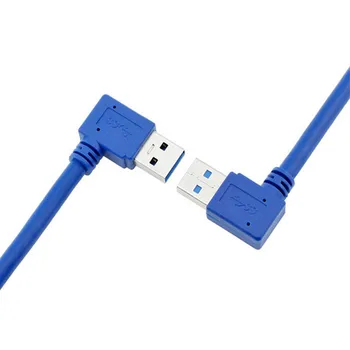 

USB 3.0 Extension Cable Left Right Angle A Male to Female Line 5Gbps High Speed DU55