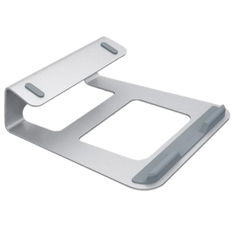 Laptop Stand Aluminum Cooling for Macbook Stand Portable Tilted Elevated Laptop Riser for Non-Slip Pads and Front Lip