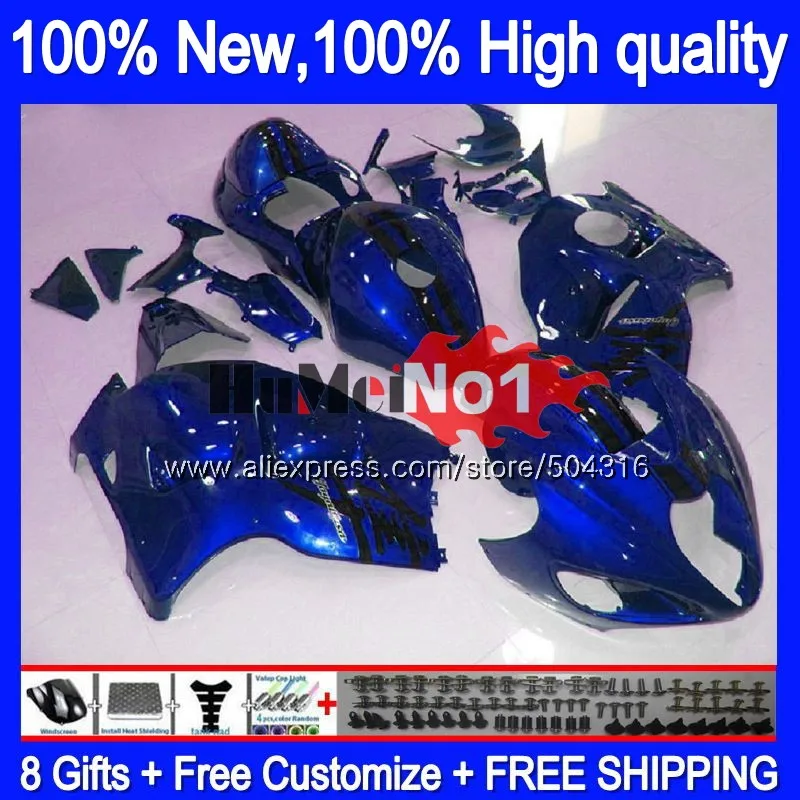 Корпус для SUZUKI Hayabusa GSXR-1300 GSXR 1300 жемчужно-синий 27MC. 21 GSXR1300 1996 1997 1998 1999 2000 2001 96 97 98 99 01 обтекатель - Цвет: No. 1