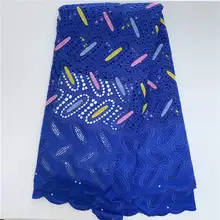 AF! хлопок вышивка швейцарский французский вуаль Пробивной хлопок кружевной ткани Африканское парчовое Ткань 5 ярдов/партия! J91010