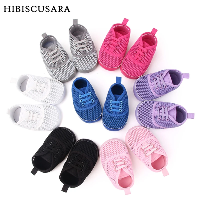 Zapatillas deportivas de deporte para bebé, zapatos de tela de malla para recién nacidos, primeros pasos