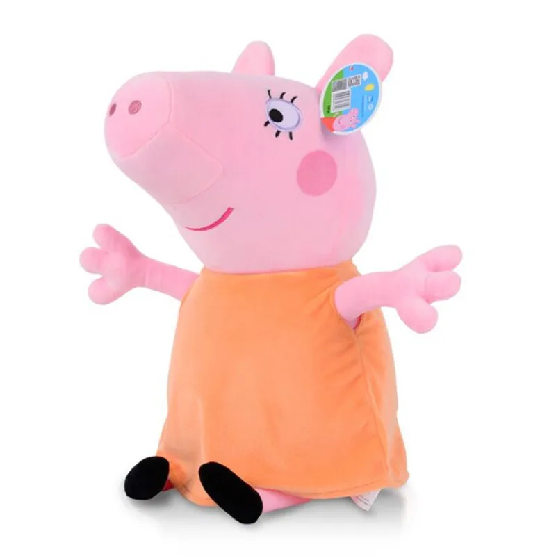 Man Peppa игрушки "Свинка" Джордж, Свинка Пеппа, Семья friend19cm Мягкие плюшевые игрушки Семья партия игрушек со Свинкой Пеппой; ко дню рождения, подарки, украшения - Цвет: Man