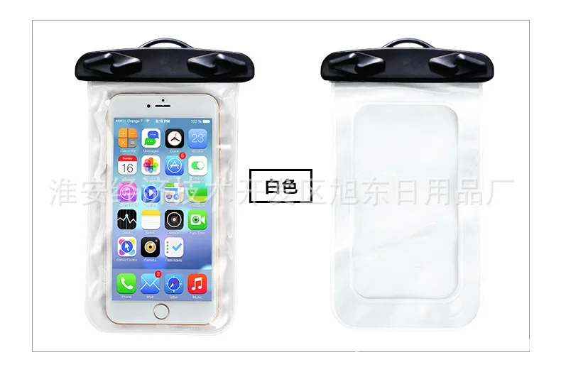 New Style Waterproof PVC Mobile Phone Case Drifting Swimming Diving Transparent Touch Screen Universal Mobile Waterproof Case Ou