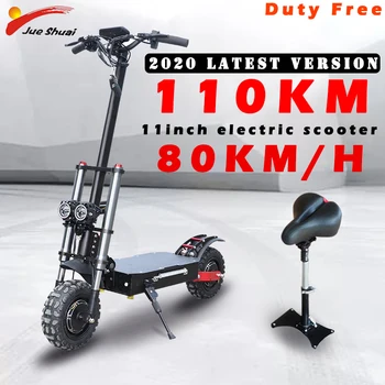 Günstig Keine Steuer 2020 Neue Faltbare Elektrische Roller Mit Sitz Off-Road Reifen Bis Zu 80 Km/h 110km Leichte Skateboard Für Erwachsene Kind