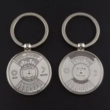 Творческий изысканный Для мужчин Металл китайский перевод брелок-календарь компас Юбилей небольшие подарки настраиваемые, с логотипом