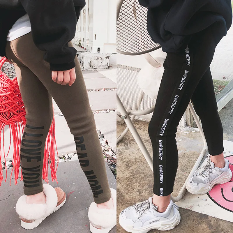New Arrival Girls Thicken Leggings Fashion Autumn Winter Kids Printed Leggings Baby Girls Clothes 2-7t