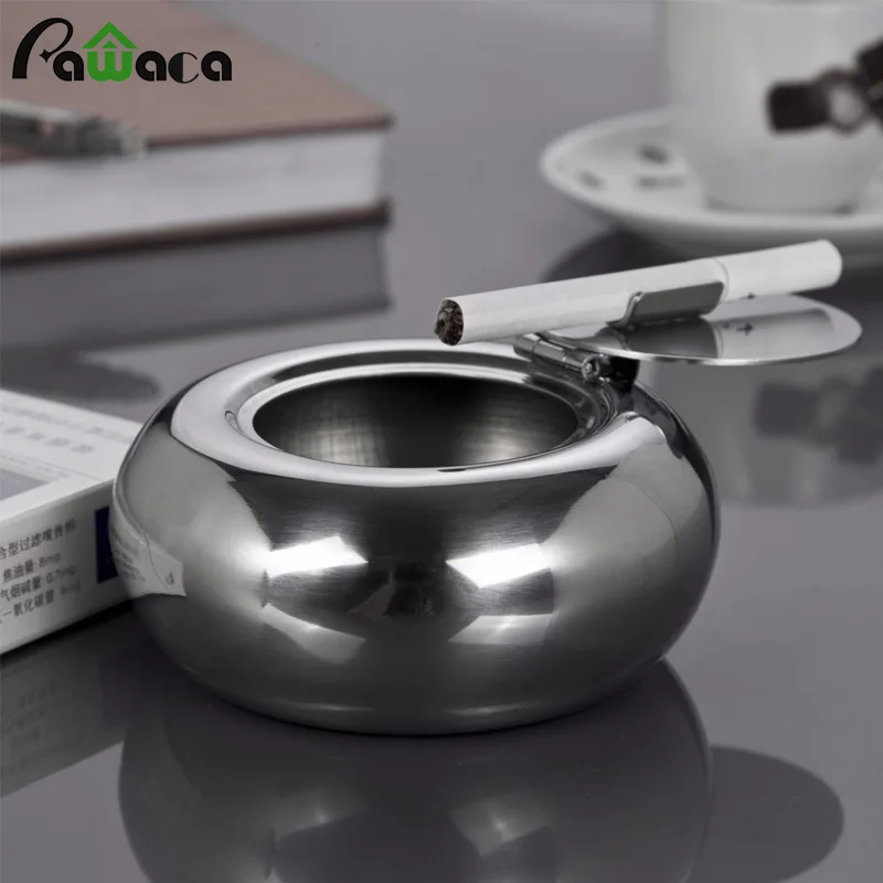 

Rvs Telescopic Asbak Floating Ash Tray Asbak Portable Metals Large Wind Density Asbak Smoking Accessories