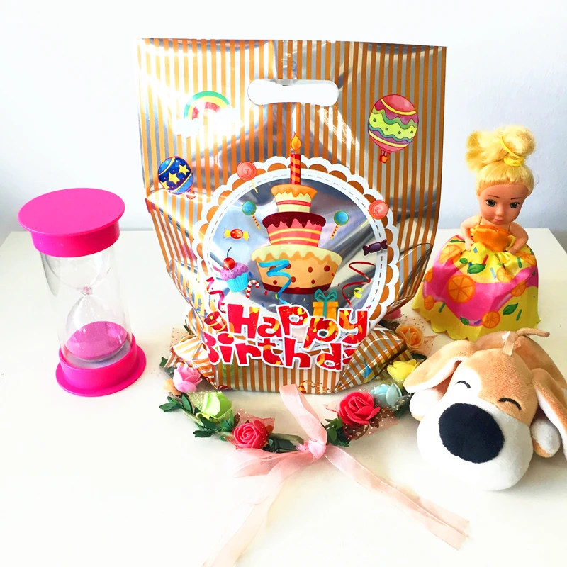 

10pc Aluminum Plastic Bag With Handles For Birthday Christmas Supplies Party Wedding Gift Thickening Boutique Shopping Package