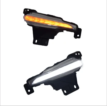 

FOR Mazda axela 2017 LED daily light fog light Two light colors DRL